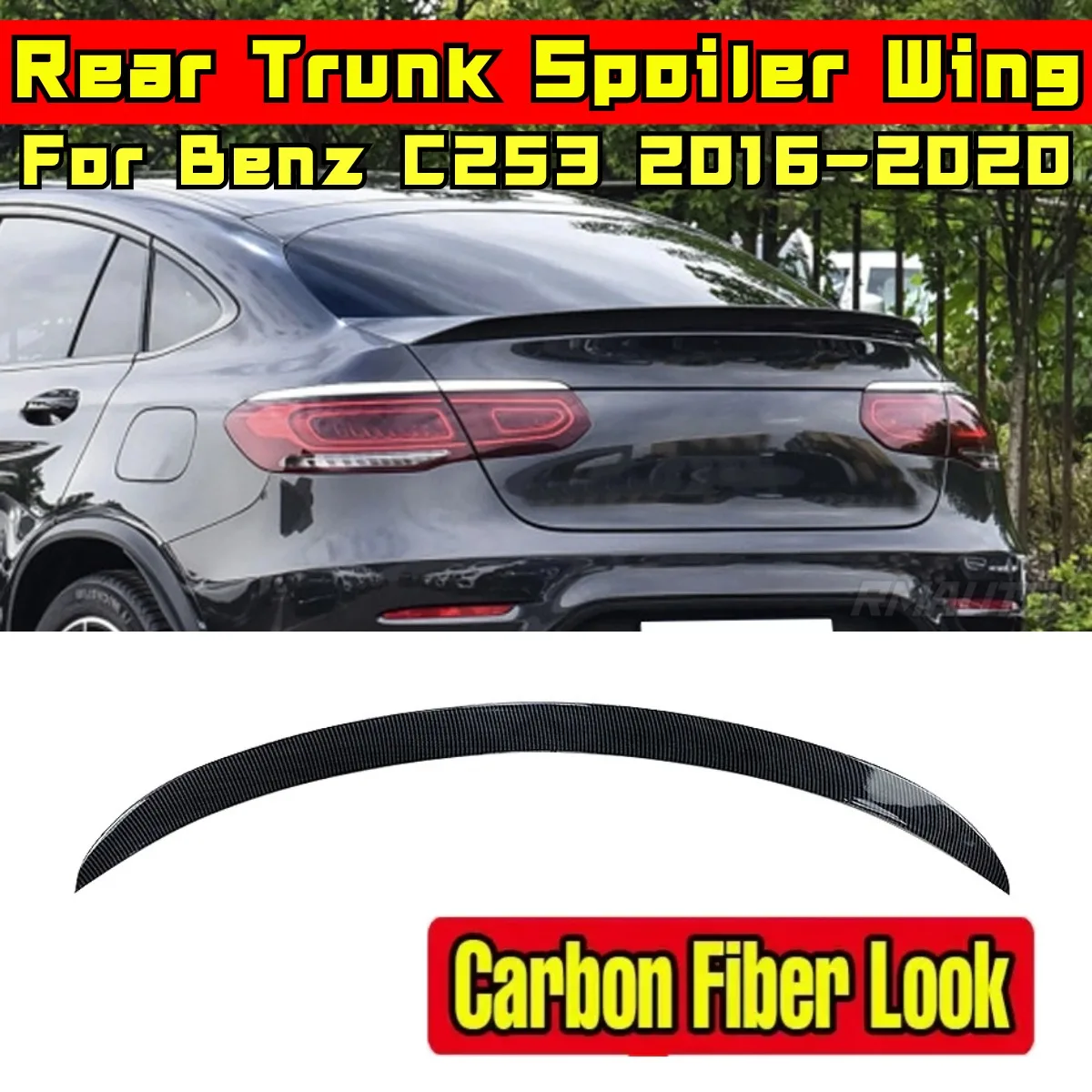 For Mercedes-Benz GLC Coupe C253 GLC260 300 2016-2020 AMG Rear Spoiler Wing Body Kit Car Rear Trunk Spoiler Car Accessories
For Mercedes-Benz GLC Coupe C253 GLC260 300 2016-2020 AMG Rear Spoiler Wing Body Kit Car Rear Trunk Spoiler Car Accessories