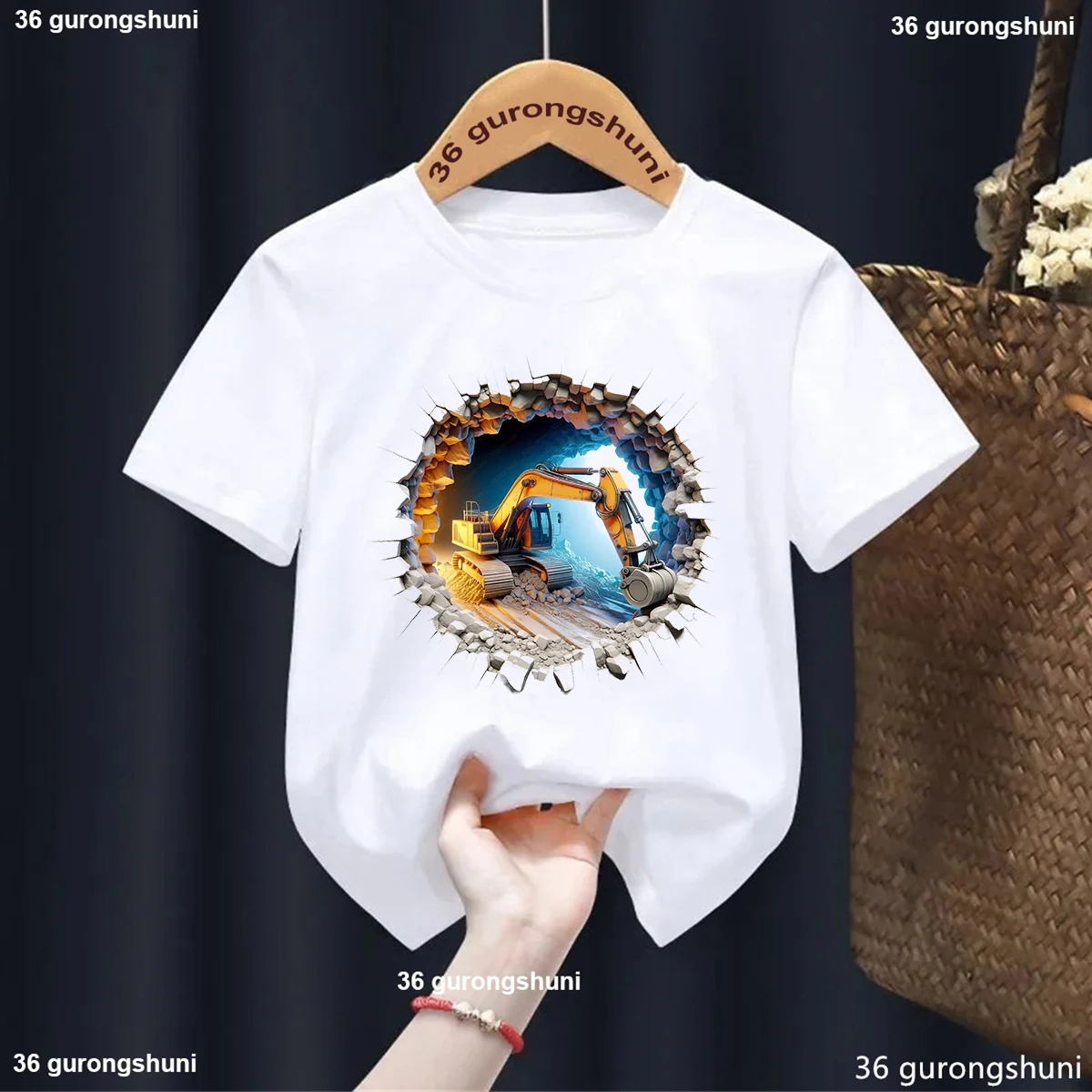 Construction Vehicle Printed Kids tshirt Summer Fashion Boys T-shirt Cute Kids Clothes White O-neck Short sleeved Shirt Top
Construction Vehicle Printed Kids tshirt Summer Fashion Boys T-shirt Cute Kids Clothes White O-neck Short sleeved Shirt Top
