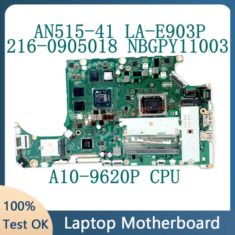 C5V08 LA-E903P NBGPY11003 для Acer Nitro AN515 AN515-41G, материнская плата для ноутбука с процессором A10-9620P 216- 0905018 100% полностью протестировано в порядке
C5V08 LA-E903P NBGPY11003 для Acer Nitro AN515 AN515-41G, материнская плата для ноутбука с процессором A10-9620P 216- 0905018 100% полностью протестировано в порядке
