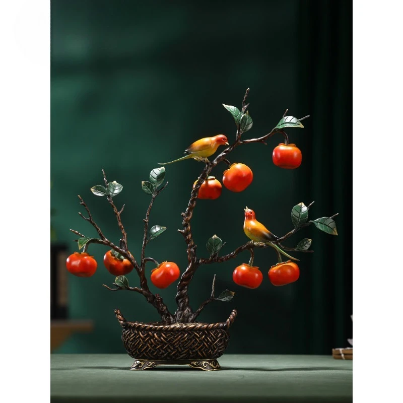Brass happy event ornament persimmon home furnishing living room entrance desktop decoration
Brass happy event ornament persimmon home furnishing living room entrance desktop decoration