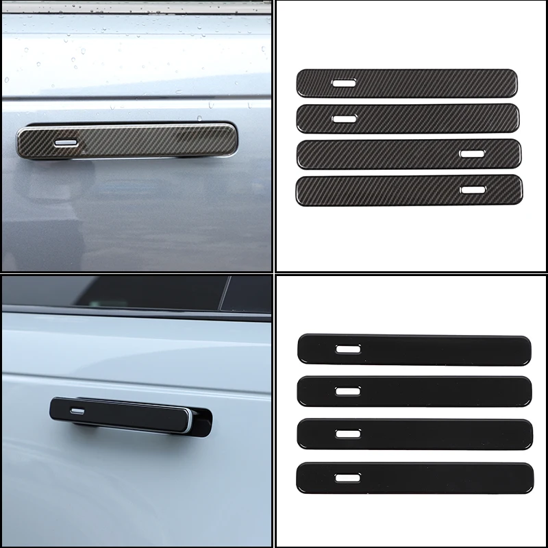 4 шт. АБС-пластик из углеродного волокна, наружная ручка автомобиля, декоративная нашивка, аксессуары, подходит для Land Rover Range Rover Evoque/Velar
4 шт. АБС-пластик из углеродного волокна, наружная ручка автомобиля, декоративная нашивка, аксессуары, подходит для Land Rover Range Rover Evoque/Velar