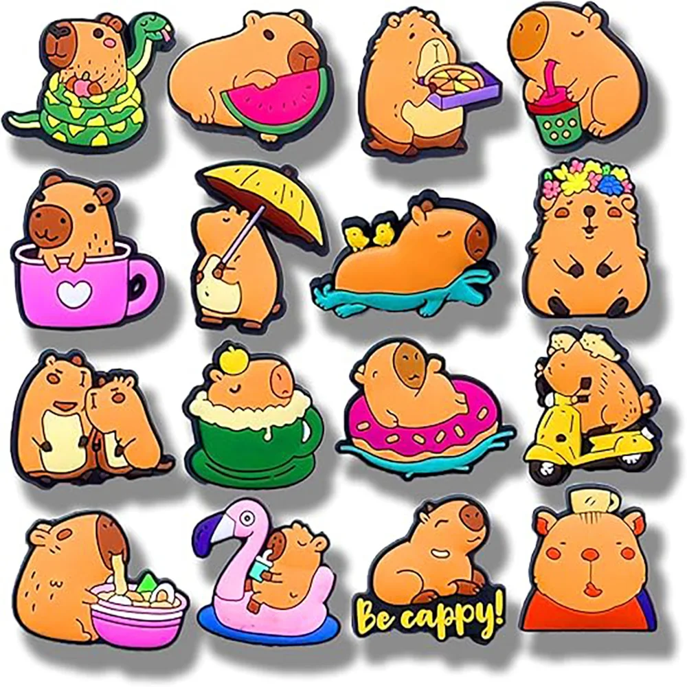 Shoe Charms Accessories for Crocs Sandals DIY Kapibala 16 Detachable PVC Soft Rubber Decorations Y2k Fashion Toys Anime Cartoon
Shoe Charms Accessories for Crocs Sandals DIY Kapibala 16 Detachable PVC Soft Rubber Decorations Y2k Fashion Toys Anime Cartoon