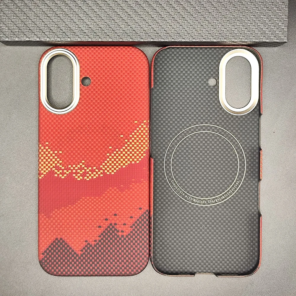For Magsafe Case For iPhone 17 Real Carbon Fiber case Magnetic Aramid Fiber Phone Cover for iPhone 17 Carbon Case capa
For Magsafe Case For iPhone 17 Real Carbon Fiber case Magnetic Aramid Fiber Phone Cover for iPhone 17 Carbon Case capa