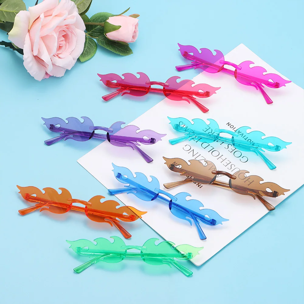 Fire Flame Sunglasses for Women Trendy Rimless Sunglasses Novelty UV400 Sun Glasses Party Cosplay Eyewear
Fire Flame Sunglasses for Women Trendy Rimless Sunglasses Novelty UV400 Sun Glasses Party Cosplay Eyewear