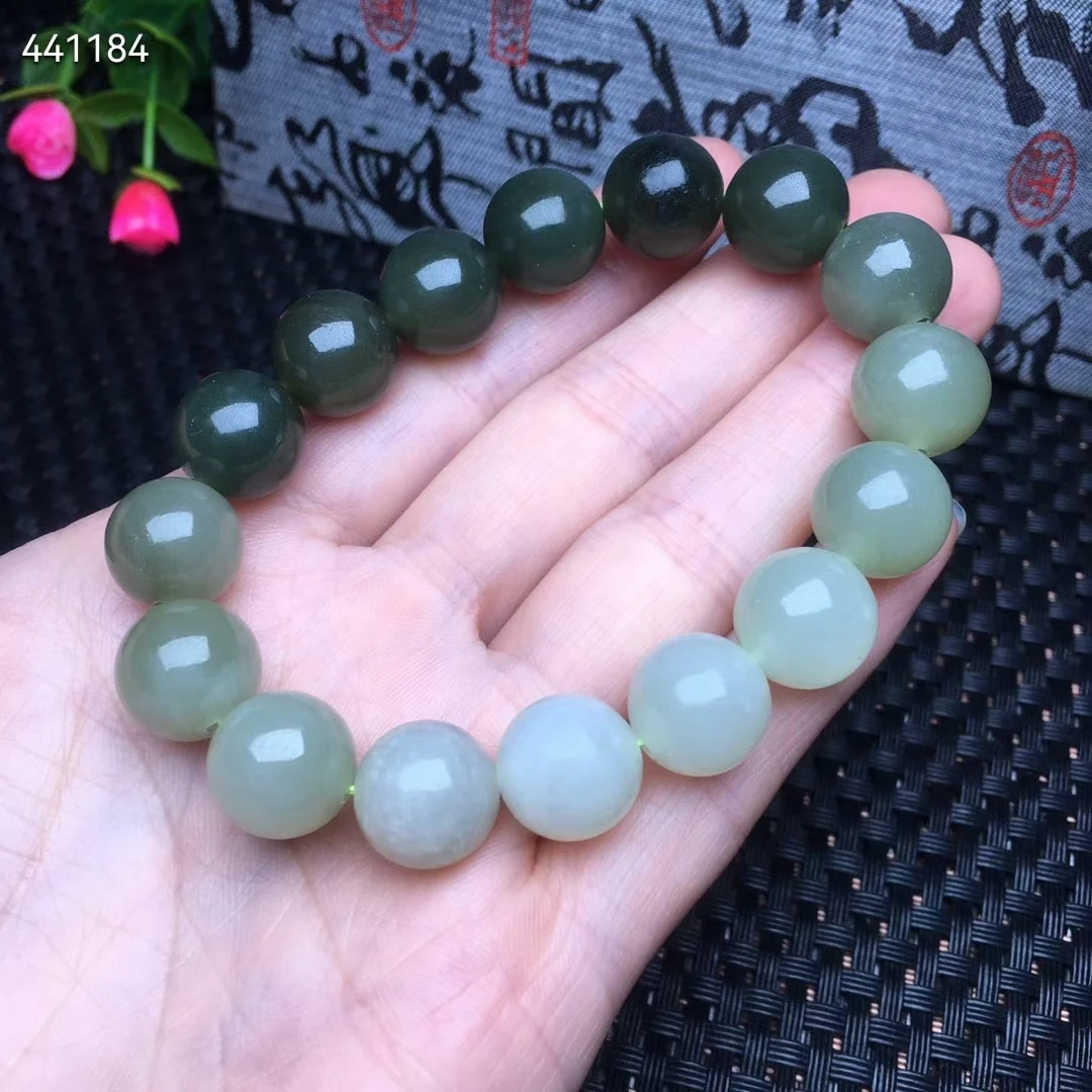 Натуральный зеленый нефрит, браслет с драгоценными камнями, эластичные круглые бусины, 12 мм, нефрит Hetian для женщин и мужчин, ювелирные изделия AAAAA
Натуральный зеленый нефрит, браслет с драгоценными камнями, эластичные круглые бусины, 12 мм, нефрит Hetian для женщин и мужчин, ювелирные изделия AAAAA