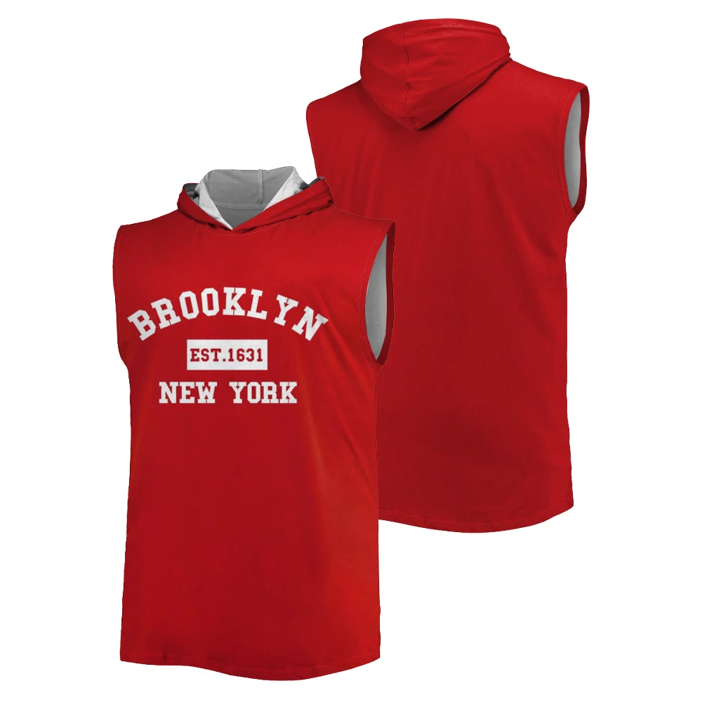 2025 New Brooklyn Letters Vintage Print Hooded Vest Sleeveless T-shirt Sports Leisure Summer Quick Dry Fitness Slim Top Men
2025 New Brooklyn Letters Vintage Print Hooded Vest Sleeveless T-shirt Sports Leisure Summer Quick Dry Fitness Slim Top Men