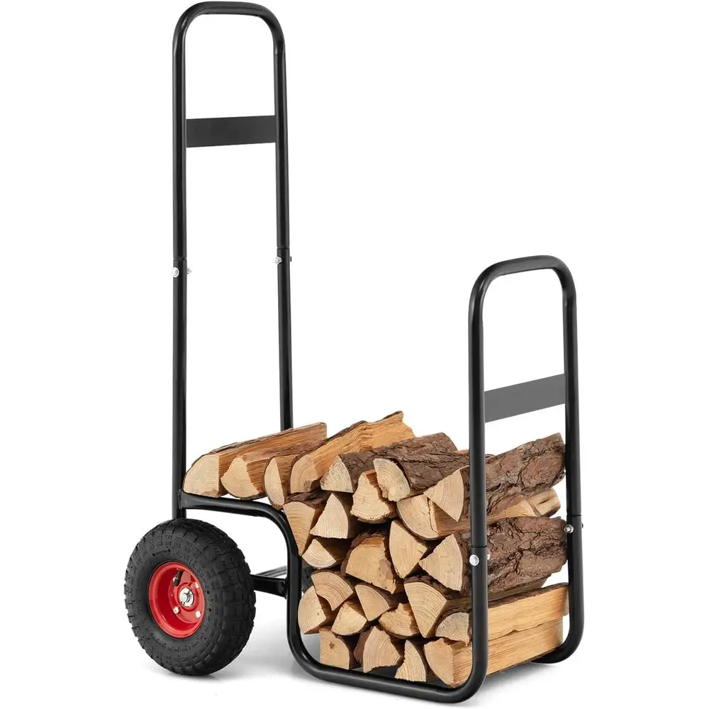 Heavy-Duty Rolling Wood Cart with Pneumatic Tires, Indoor/Outdoor Use, Holds Up to 220lbs
Heavy-Duty Rolling Wood Cart with Pneumatic Tires, Indoor/Outdoor Use, Holds Up to 220lbs