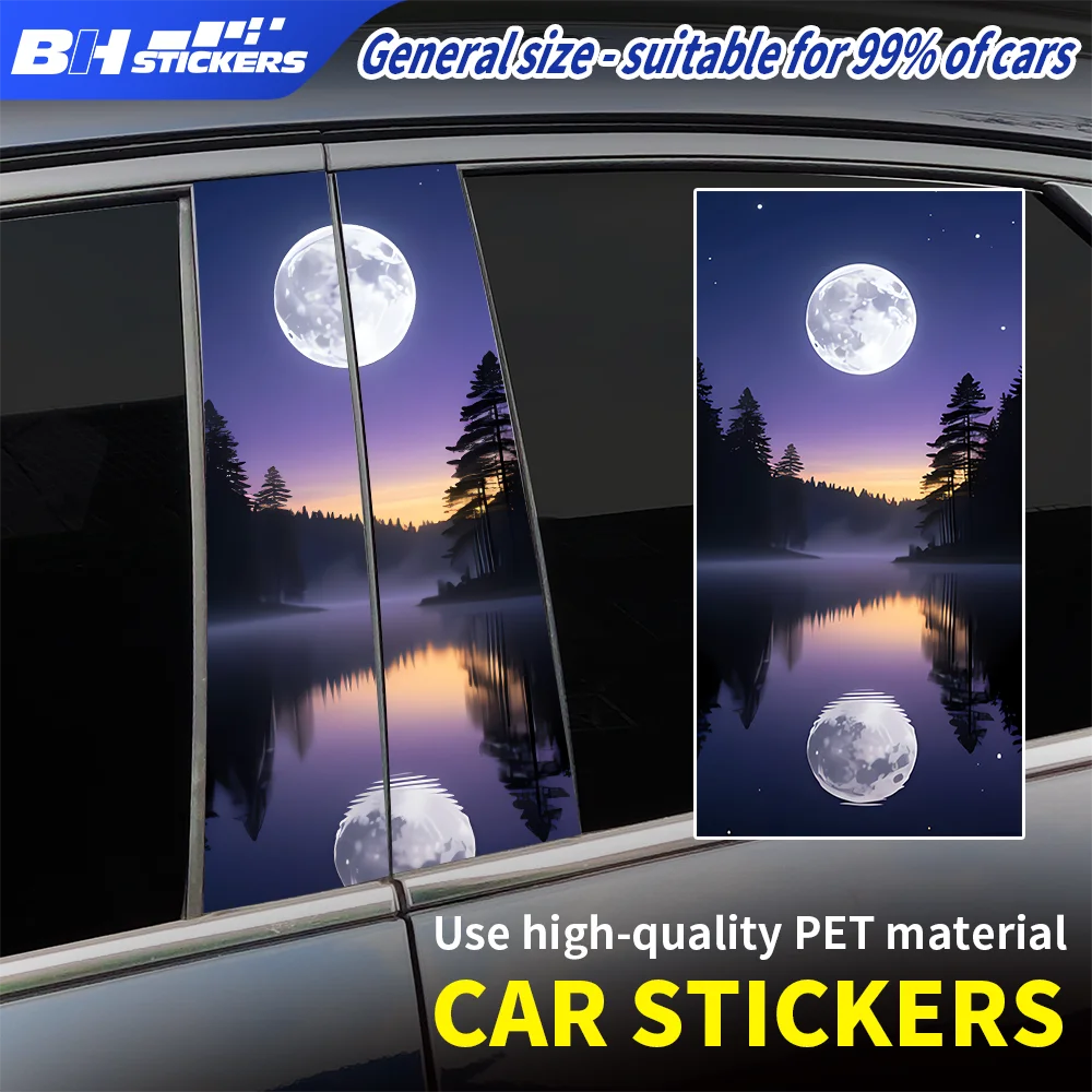 Aesthetic Purple Moon Car B-Pillar Stickers 2Pcs Matte Lake Landscape Vinyl Decal Universal Auto Pillar Post Trim Accessories
Aesthetic Purple Moon Car B-Pillar Stickers 2Pcs Matte Lake Landscape Vinyl Decal Universal Auto Pillar Post Trim Accessories