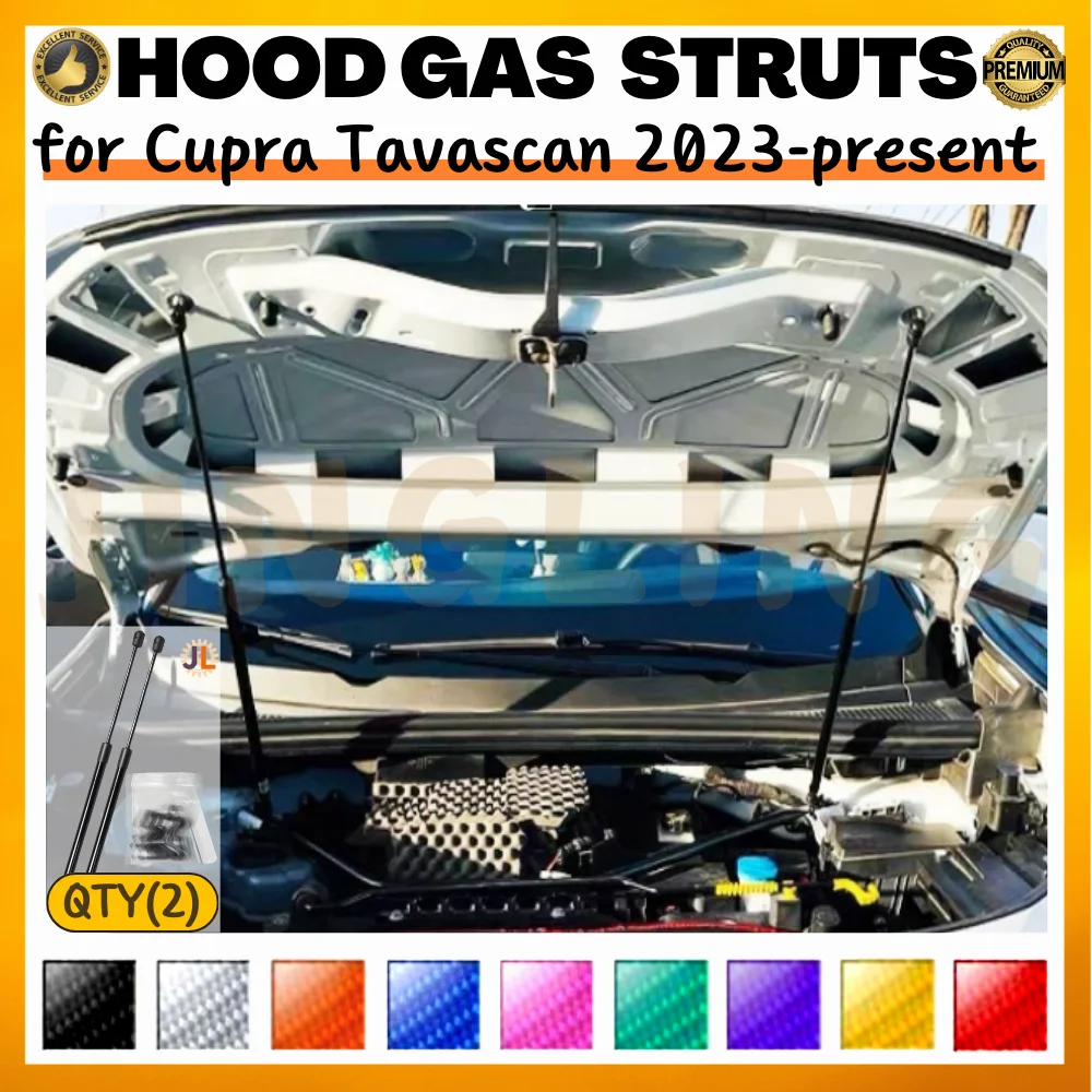 Qty(2) Hood Struts for Cupra Tavascan 2023-present Front Bonnet Modify Gas Springs Shock Absorbers Lift Supports Dampers
Qty(2) Hood Struts for Cupra Tavascan 2023-present Front Bonnet Modify Gas Springs Shock Absorbers Lift Supports Dampers