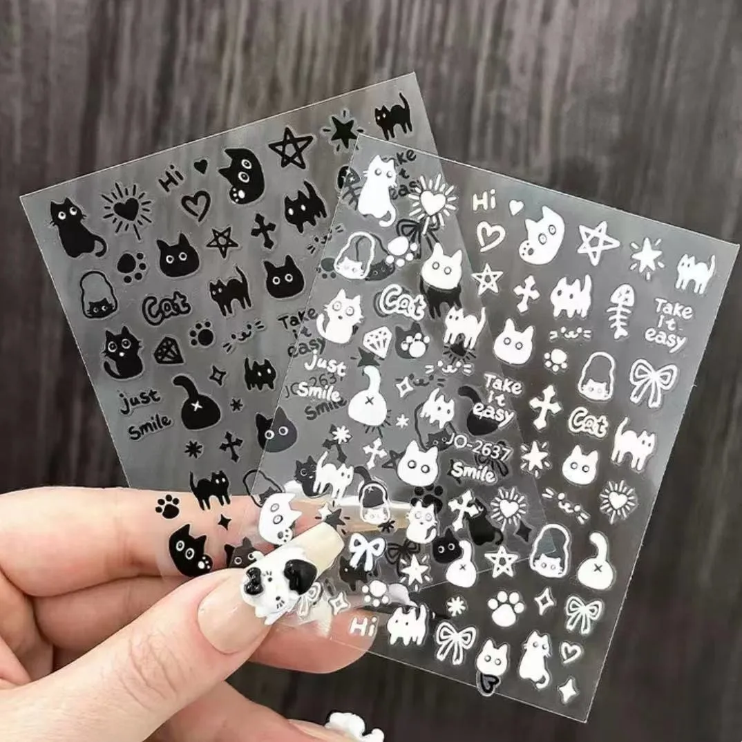 AHa Cat Nail Stickers Hot Selling Cute Cartoon Kitten Self Adhesive Decals for Nail Art DIY Manicure
AHa Cat Nail Stickers Hot Selling Cute Cartoon Kitten Self Adhesive Decals for Nail Art DIY Manicure