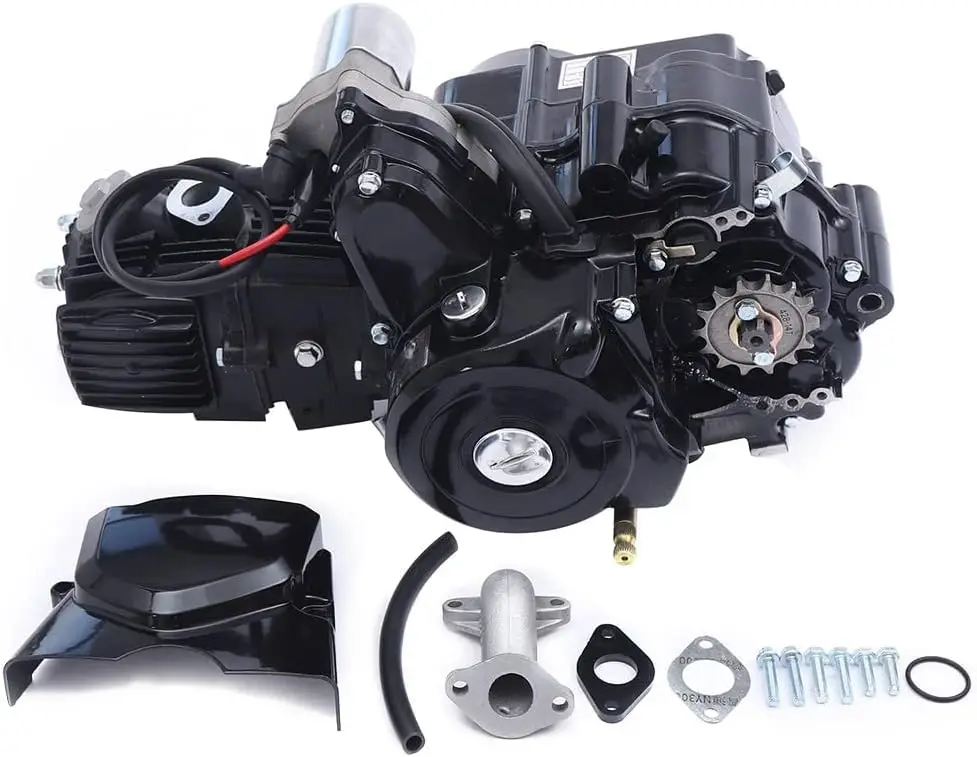 125CC ATV GO Kart Engine Motor Replacement Kit, 4-Stroke/Air Cooled Semi Auto Transmission W/Reverse Engine, Electric Start Engi
125CC ATV GO Kart Engine Motor Replacement Kit, 4-Stroke/Air Cooled Semi Auto Transmission W/Reverse Engine, Electric Start Engi