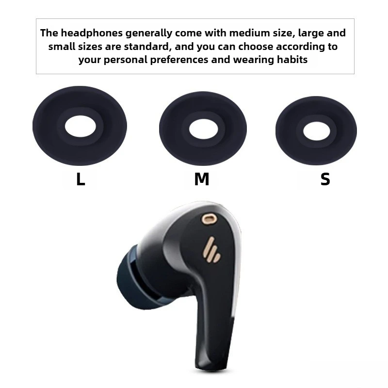 Perfect Fit Replacement Ear Cushions - Silicone Anti-Slip Skin-Friendly For Edifier FitBuds Pro & Huazai EVO PRO Enhances Sound
Perfect Fit Replacement Ear Cushions - Silicone Anti-Slip Skin-Friendly For Edifier FitBuds Pro & Huazai EVO PRO Enhances Sound