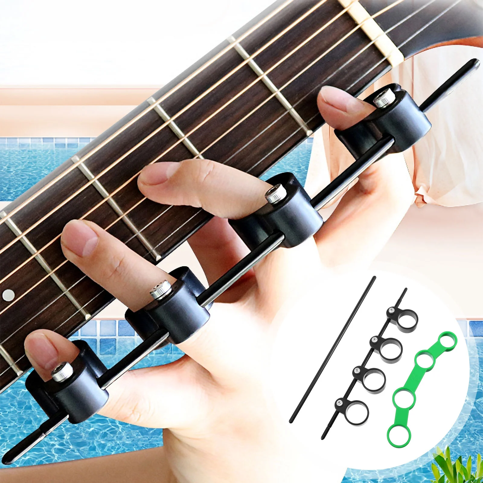 2 Pcs Musical Instrument Finger Expander Guitar Trainer Tools The Extender Ukulele Accessories Abs Stretcher
2 Pcs Musical Instrument Finger Expander Guitar Trainer Tools The Extender Ukulele Accessories Abs Stretcher