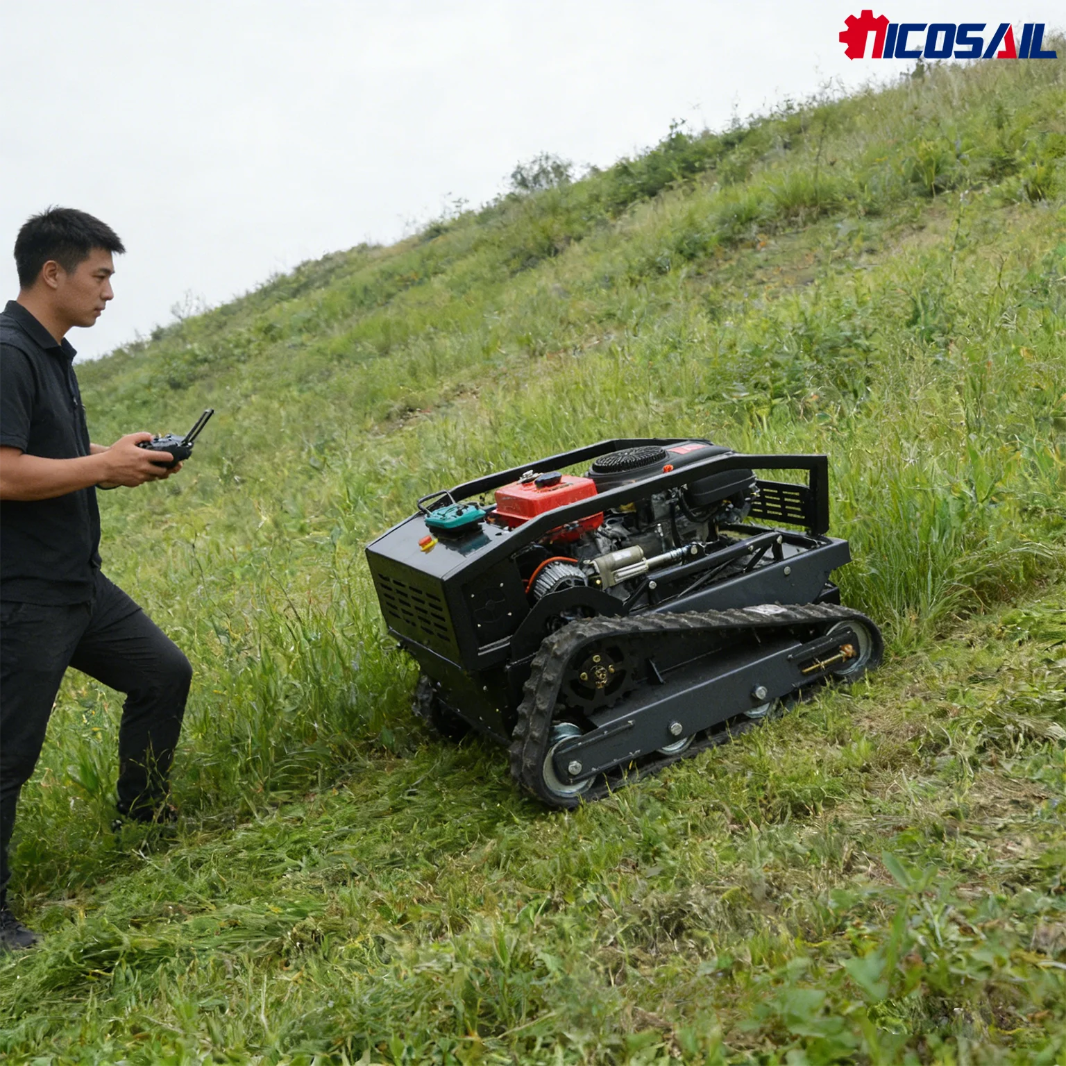 Intelligent Remote Control Lawn Mower CE Certified Crawler Slope Mower for Garden Farm
Intelligent Remote Control Lawn Mower CE Certified Crawler Slope Mower for Garden Farm