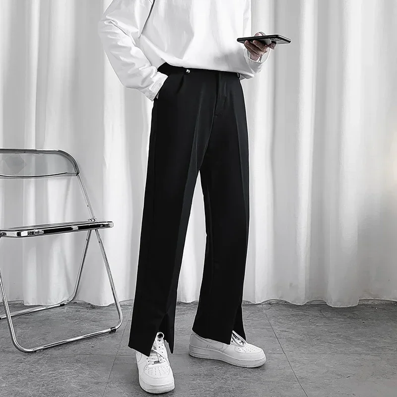 2023 Spring New Streetwear Drape Men Suit Pants Korean Fashion Loose Straight Wide Leg Pants Male Brand Clothing Trousers M09
2023 Spring New Streetwear Drape Men Suit Pants Korean Fashion Loose Straight Wide Leg Pants Male Brand Clothing Trousers M09