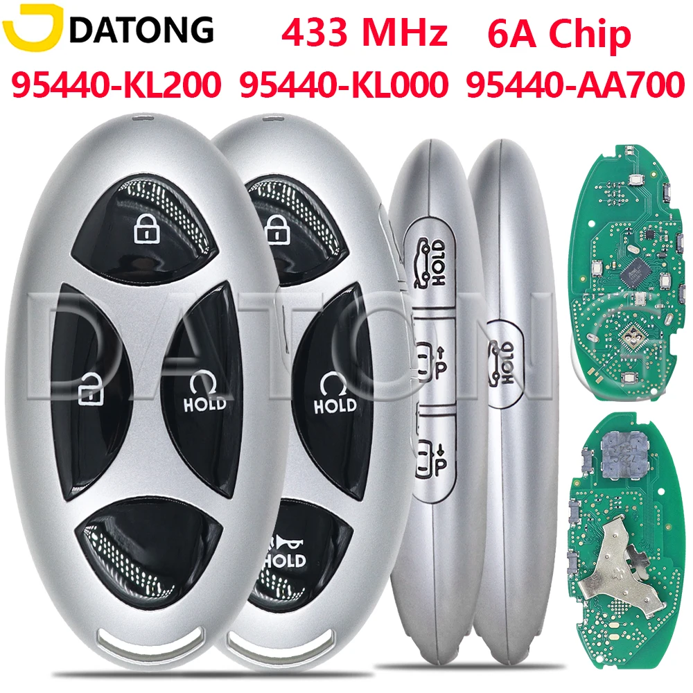 Datong 95440-KL000 95440-KL200 6A чип 433 МГц бесконтактный автомобильный пульт дистанционного управления для Hyundai IONIQ 2023 N Series
Datong 95440-KL000 95440-KL200 6A чип 433 МГц бесконтактный автомобильный пульт дистанционного управления для Hyundai IONIQ 2023 N Series