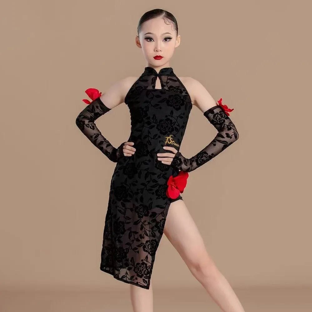 Adult Kids Latin Dance Suit Modern Lace Cheongsam Dance Dresses Costumes for Kids Competition Ballroom Dance Wear Clothes
Adult Kids Latin Dance Suit Modern Lace Cheongsam Dance Dresses Costumes for Kids Competition Ballroom Dance Wear Clothes