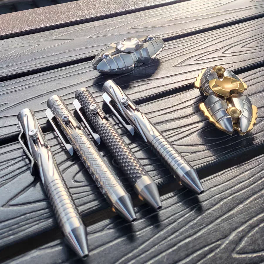 Edc Titanium Alloy Signature Pen for Business and Daily Office Use, M22 Refill, Portable Press-Type
Edc Titanium Alloy Signature Pen for Business and Daily Office Use, M22 Refill, Portable Press-Type