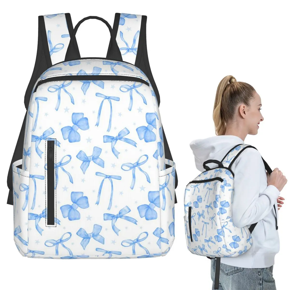 Bule Bow Cartoon Pattern Backpack Student BookBag Children School Bag Computer Shoulder Bags Boys Girls
Bule Bow Cartoon Pattern Backpack Student BookBag Children School Bag Computer Shoulder Bags Boys Girls