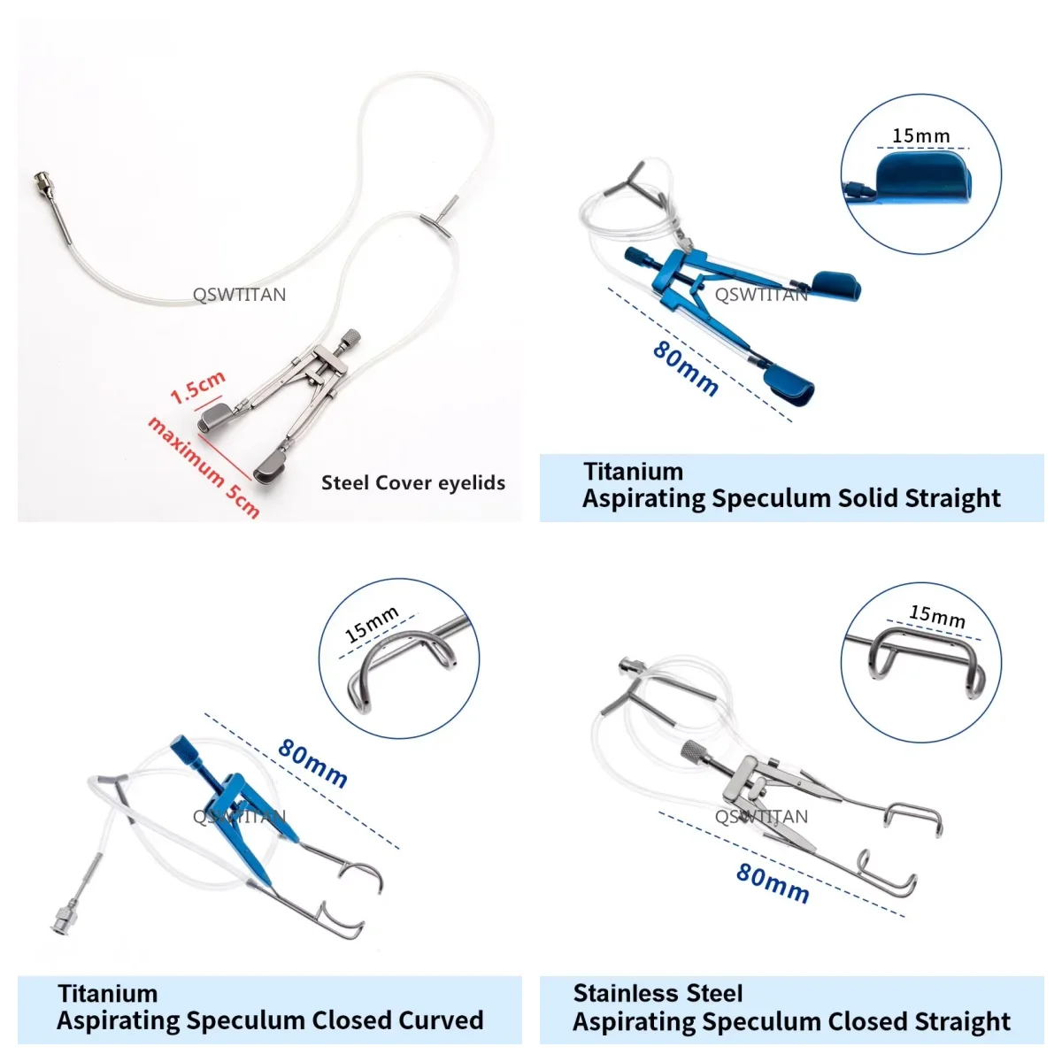 Adjustable Eye Speculums Aspirating Speculum Flushing Eyelid Spreader Ophthalmic Surgical Instrument
Adjustable Eye Speculums Aspirating Speculum Flushing Eyelid Spreader Ophthalmic Surgical Instrument