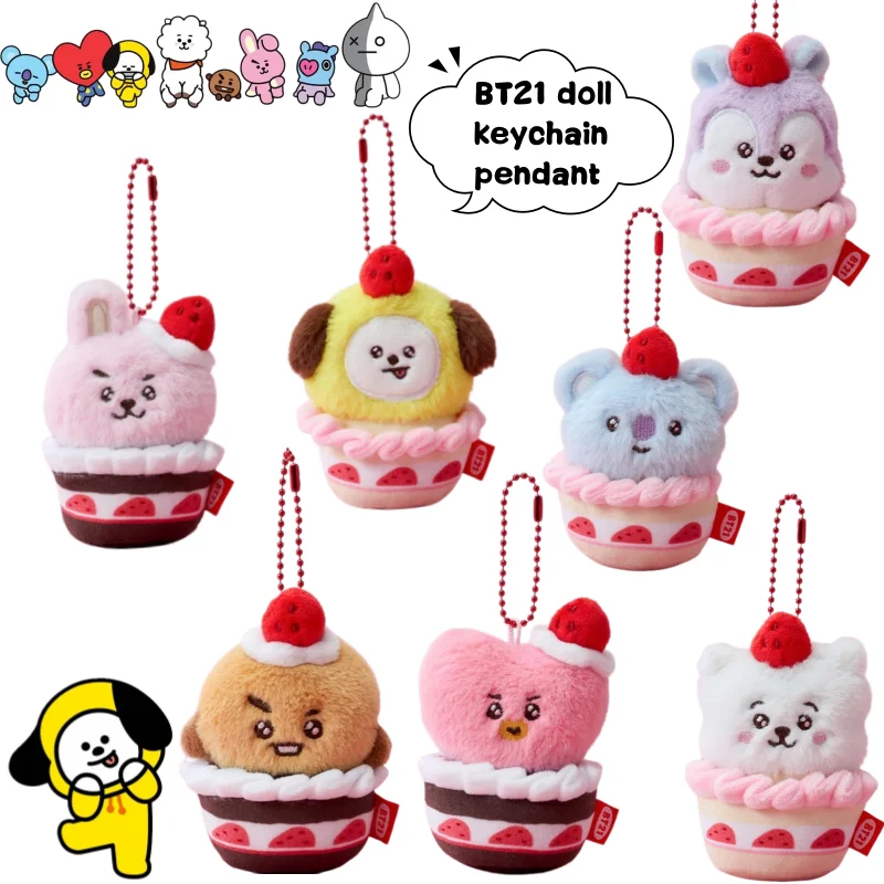 BT21 Cooky Shooky koya Chimmy Doll Keychain High Color Value Cartoon Doll Model Creative Couple Schoolbag Pendant Birthday Gift
BT21 Cooky Shooky koya Chimmy Doll Keychain High Color Value Cartoon Doll Model Creative Couple Schoolbag Pendant Birthday Gift