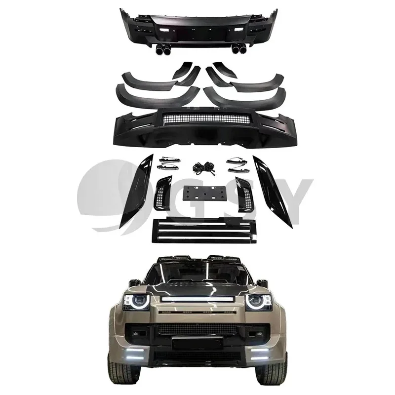 Factory Front bumper Tail pipes Defender Body Kit Defender
Factory Front bumper Tail pipes Defender Body Kit Defender