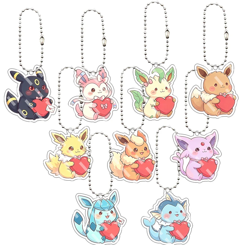 Anime Valentine's Day Style Acrylic Keychain Eevee Umbreon Espeon Jolteon Leafeon Sylveon Cartoon Figure Peripheral Cute Pendant
Anime Valentine's Day Style Acrylic Keychain Eevee Umbreon Espeon Jolteon Leafeon Sylveon Cartoon Figure Peripheral Cute Pendant