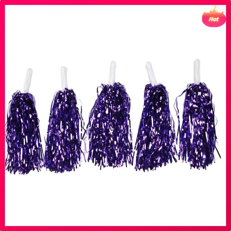 Multi 48Pcs Cheerleading Pom Poms Metallic Foil Cheer Pom Poms With Plastic Handle For Adults Kids Cheerleaders Party Purple
Multi 48Pcs Cheerleading Pom Poms Metallic Foil Cheer Pom Poms With Plastic Handle For Adults Kids Cheerleaders Party Purple