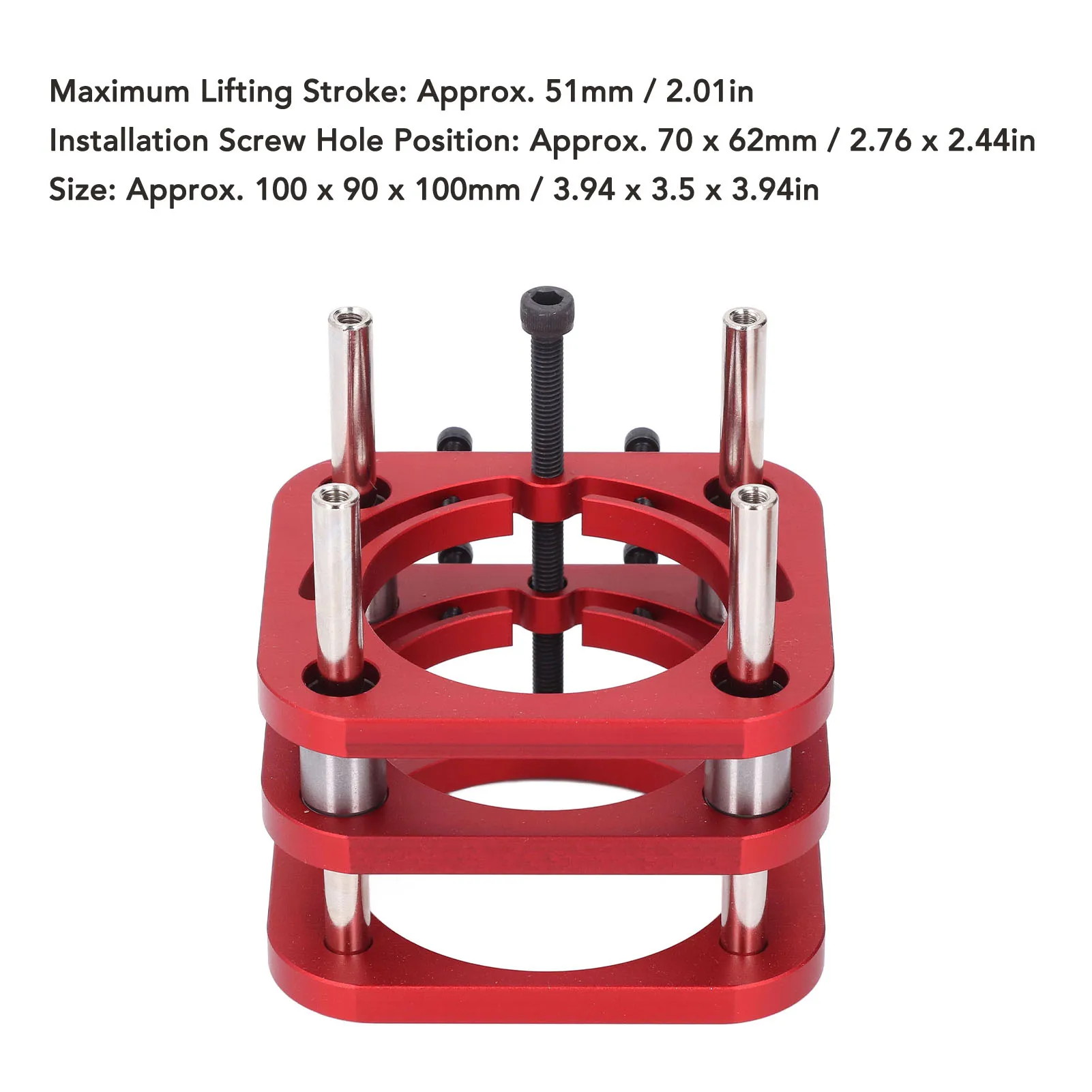 Router Table Base Aluminium Alloy 51mm Maximum Hand Cranked Lifting Height Router Table Lift Base
Router Table Base Aluminium Alloy 51mm Maximum Hand Cranked Lifting Height Router Table Lift Base