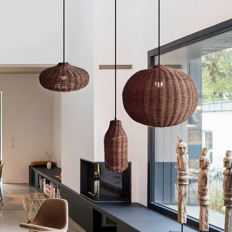 Modern Vintage Rattan Pendant Lamp Village Wicker Pendant Light Retro Handmade Wicker Lamp Restaurant Cafe LED Dining Room Ratta
Modern Vintage Rattan Pendant Lamp Village Wicker Pendant Light Retro Handmade Wicker Lamp Restaurant Cafe LED Dining Room Ratta