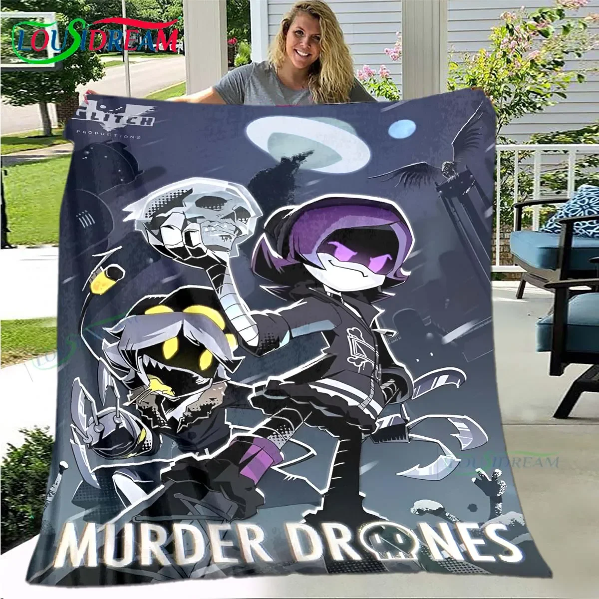 Hot Cartoon Murder Drone Flannel Adult and Children Blanket Sofa Bed Decoration Blanket Portable Blanket Bath Towel Gift
Hot Cartoon Murder Drone Flannel Adult and Children Blanket Sofa Bed Decoration Blanket Portable Blanket Bath Towel Gift