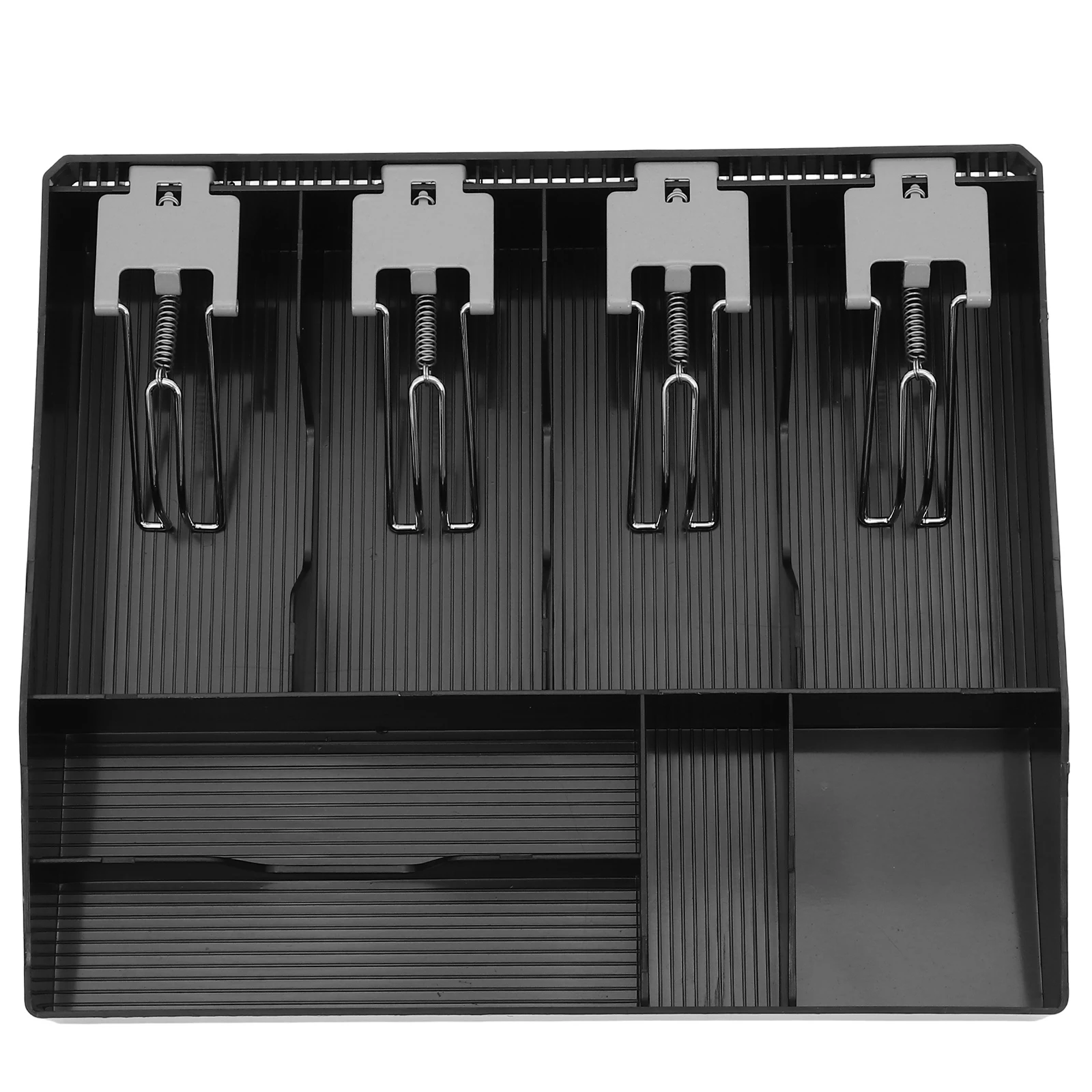 Cashier Box Multi-Grids Cash Drawer 3 Paper 3 Coin Compartments Money Organizer Teller Supermarket Storage Solution
Cashier Box Multi-Grids Cash Drawer 3 Paper 3 Coin Compartments Money Organizer Teller Supermarket Storage Solution