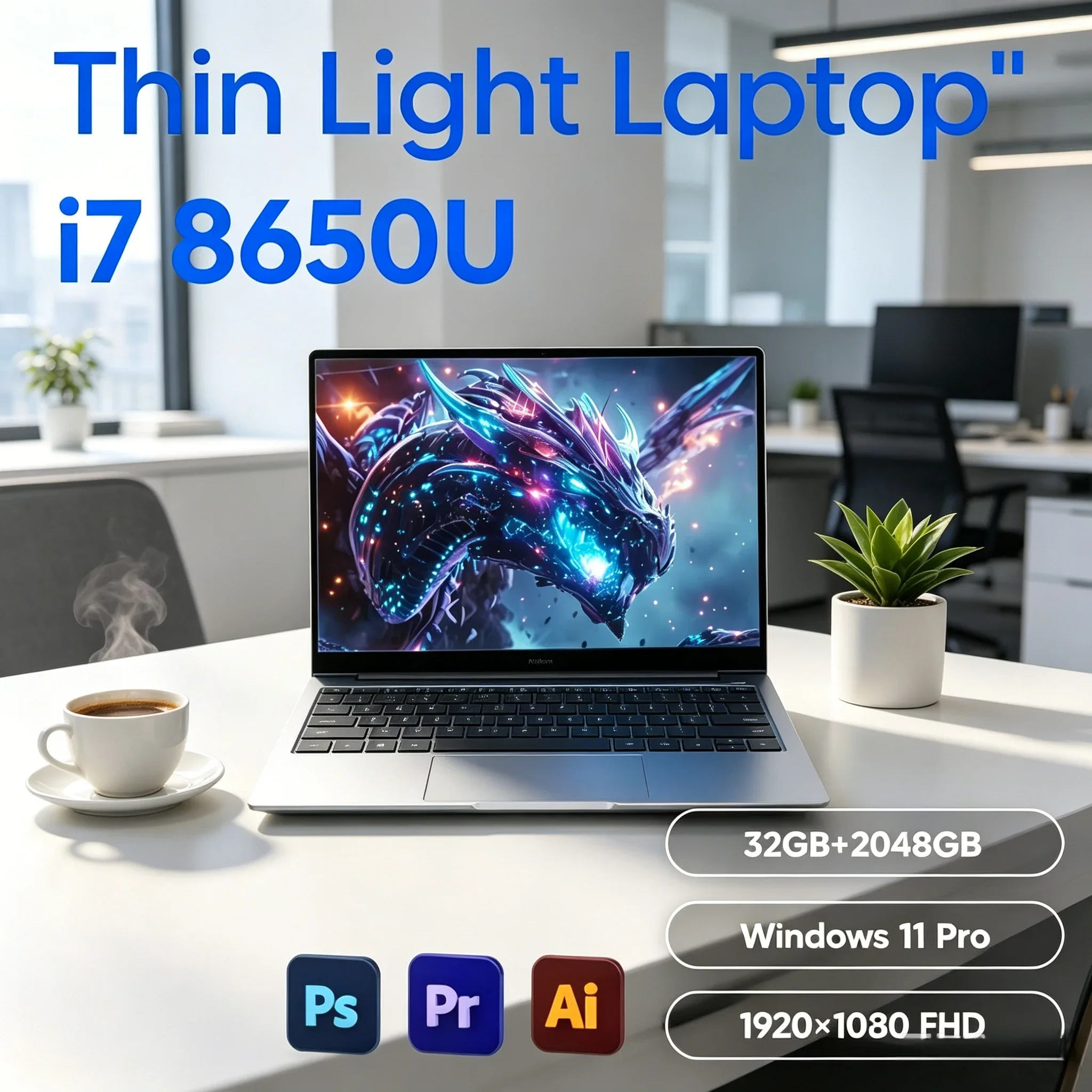 New Arrival Win11 Pro Laptop Intel I7-8650U 32GB RAM 2TB M.2 SSD Fast Response Student Office Notebook
New Arrival Win11 Pro Laptop Intel I7-8650U 32GB RAM 2TB M.2 SSD Fast Response Student Office Notebook
