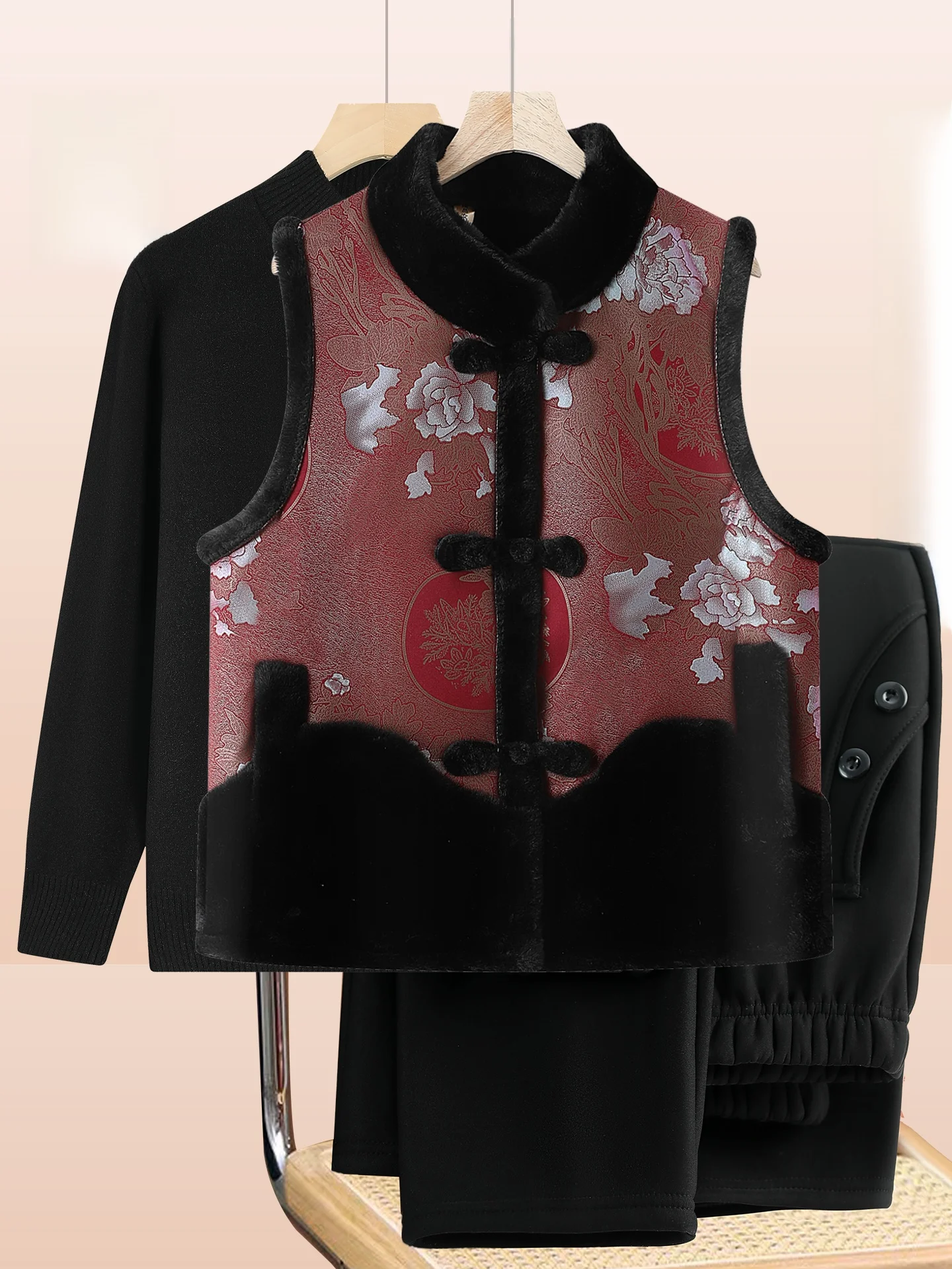 Thiened Fce Warm Vest for Middle-Aged And ly Women andmother Sle Clothing Long Pants Stand Collar Single Button
Thiened Fce Warm Vest for Middle-Aged And ly Women andmother Sle Clothing Long Pants Stand Collar Single Button