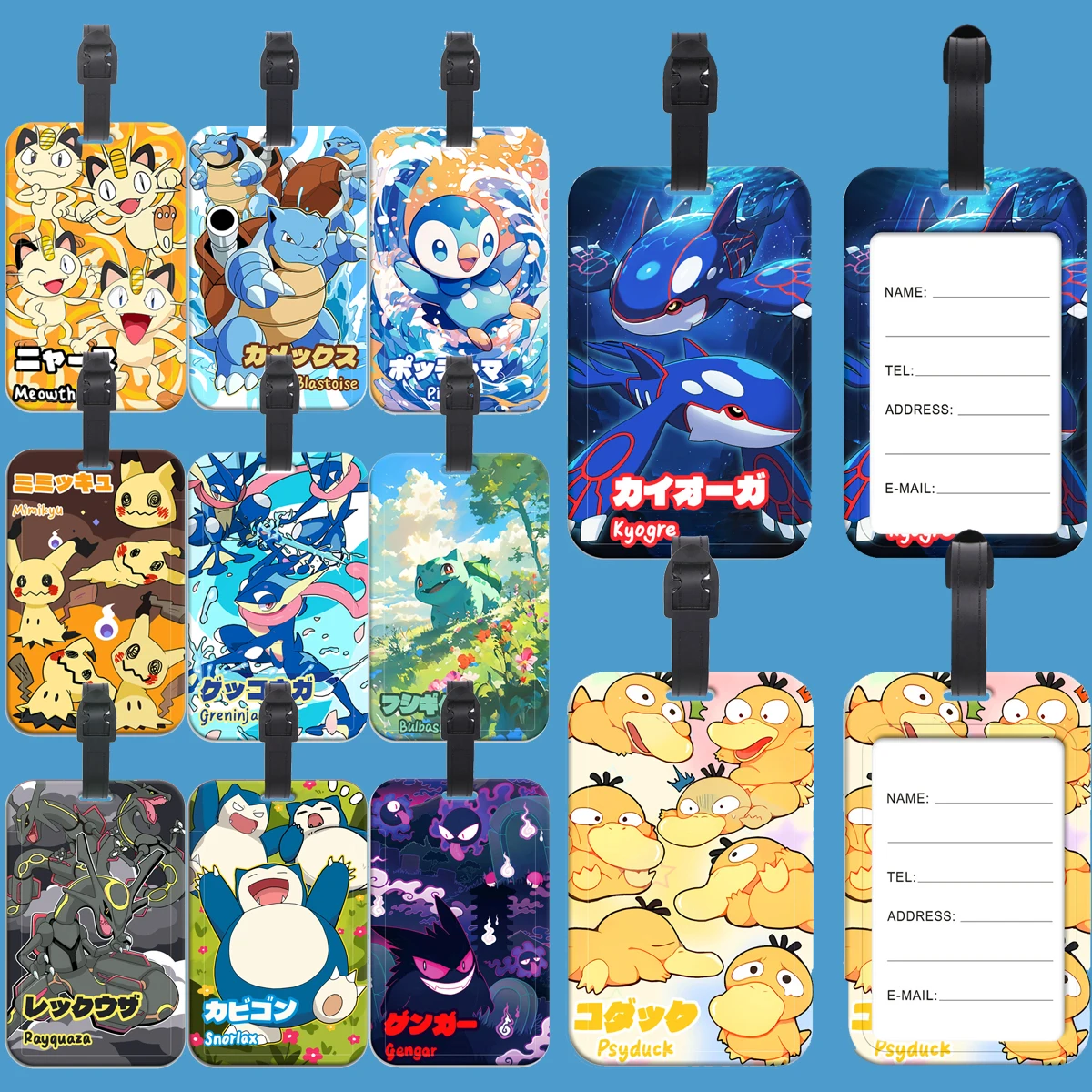 Popular Cartoon Cat Pattern Portable Luggage Tag Classic Anime Elf Gengar Waterproof Travel Suitcase ID Tag Cosplay Accessories
Popular Cartoon Cat Pattern Portable Luggage Tag Classic Anime Elf Gengar Waterproof Travel Suitcase ID Tag Cosplay Accessories