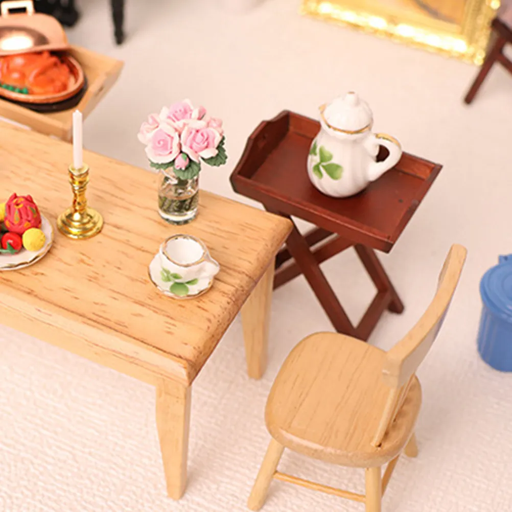 1Set Miniature Dining Table Chairs Small Vintage Wooden Mini Furniture Accessories Mini House Landscape Decor Photography Prop
1Set Miniature Dining Table Chairs Small Vintage Wooden Mini Furniture Accessories Mini House Landscape Decor Photography Prop