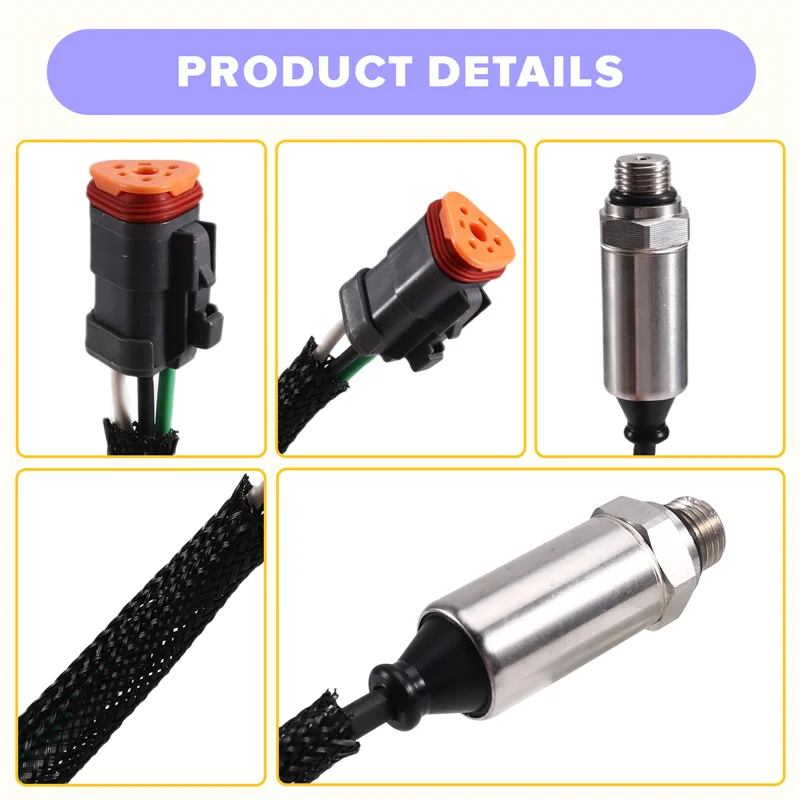 Excavator Oil Pressure Sensor- For CAT Models E525, E535C 772G 770G, Part Numbers 221-3417, 2213417
Excavator Oil Pressure Sensor- For CAT Models E525, E535C 772G 770G, Part Numbers 221-3417, 2213417