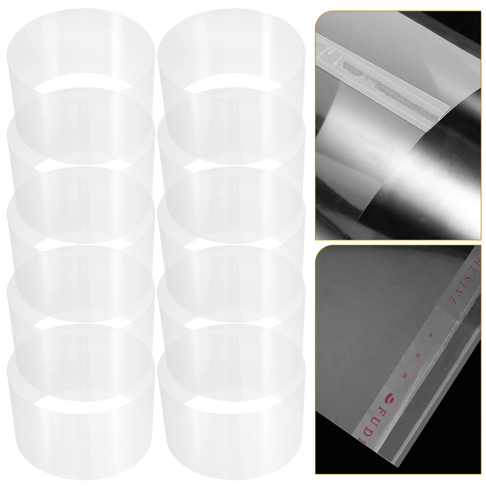 100 Sheets Birthday Cake Roll Clear Collar Baking Wrapping Supplies Collars Thicken Plastic
100 Sheets Birthday Cake Roll Clear Collar Baking Wrapping Supplies Collars Thicken Plastic