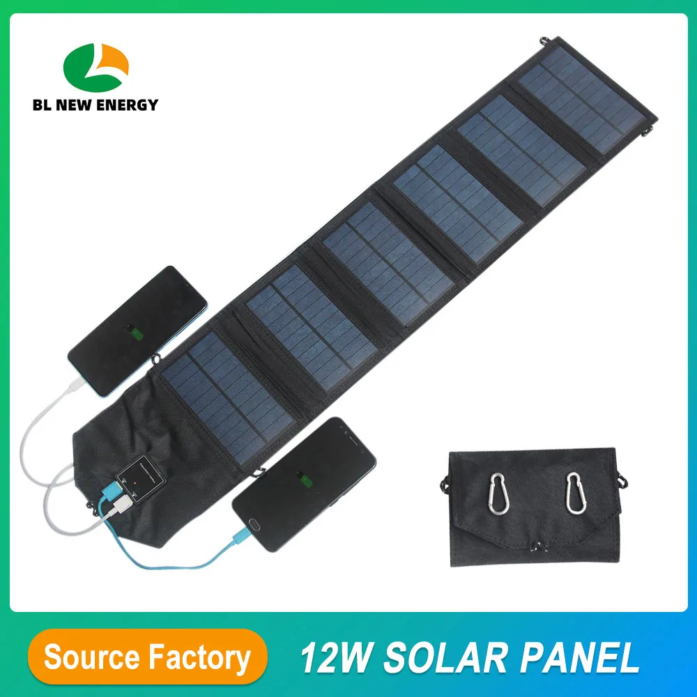 Outdoor Camping Foldable Solar Bag 12W with Dual USB Ports fit for Power Bank Emergency Charging
Outdoor Camping Foldable Solar Bag 12W with Dual USB Ports fit for Power Bank Emergency Charging