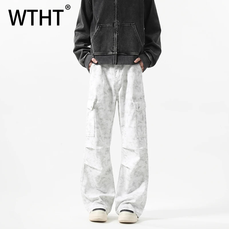 WTHT Fashion Men’s Print Spliced Pockets Pleated High Street Denim Pants Fashion Straight Wide Leg Cargo Jean Male Summer 2A0149
WTHT Fashion Men’s Print Spliced Pockets Pleated High Street Denim Pants Fashion Straight Wide Leg Cargo Jean Male Summer 2A0149
