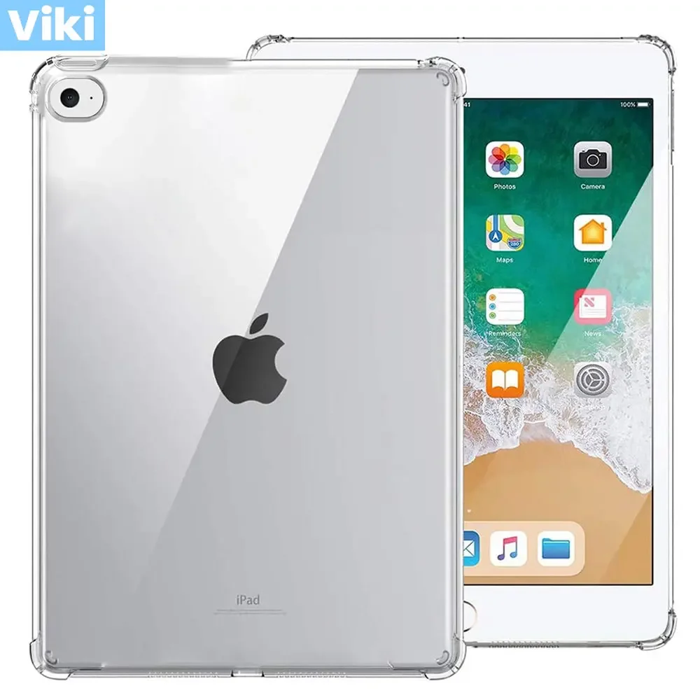 Противоударный чехол для планшета Apple iPad 5 6 2017 2018 9,7, 5-го 6-го поколения, прозрачный мягкий силиконовый чехол из ТПУ, прозрачная задняя крышка
Противоударный чехол для планшета Apple iPad 5 6 2017 2018 9,7, 5-го 6-го поколения, прозрачный мягкий силиконовый чехол из ТПУ, прозрачная задняя крышка