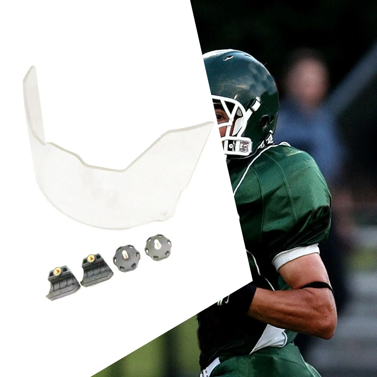 Football Visor Portable Lightweight Easy to Install Football Face Mask Visor
Football Visor Portable Lightweight Easy to Install Football Face Mask Visor