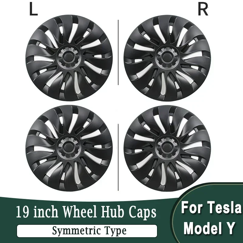 4Pcs 19 inch Wheel Hub Caps For Tesla Model Y 2018-2023 Symmetric Type Decorative Hub Cover Protection Exterior Modification
4Pcs 19 inch Wheel Hub Caps For Tesla Model Y 2018-2023 Symmetric Type Decorative Hub Cover Protection Exterior Modification