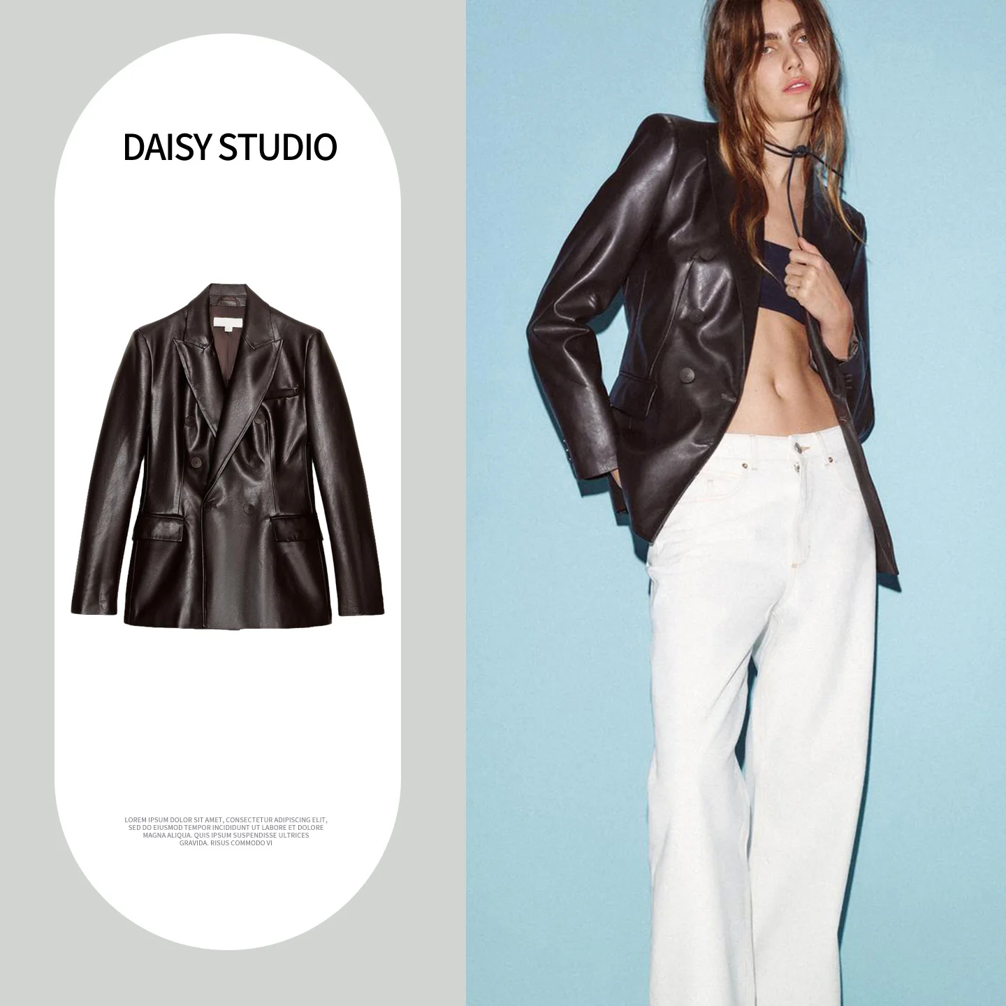 Spring New Women's American Commuter Style Long Sleeve Buttoned Shoulder Pad Suit Jacket Loose Fit Regular Length Polyester F...
Spring New Women's American Commuter Style Long Sleeve Buttoned Shoulder Pad Suit Jacket Loose Fit Regular Length Polyester F...