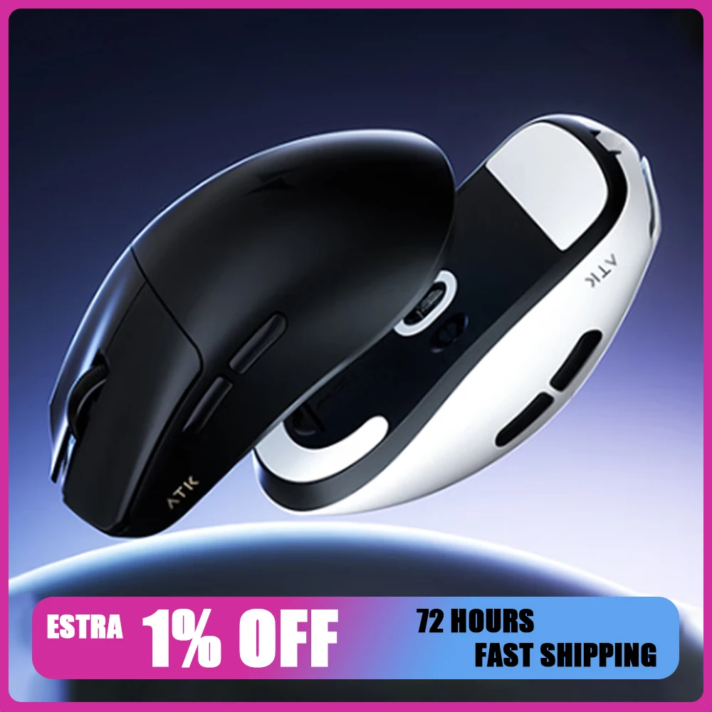 Мышь ATK Blazing Sky F1 V2, трехрежимная беспроводная мышь Paw3395/Paw3950, 8000 Гц, легкие игровые мыши, аксессуар для ПК для CS Valorant
Мышь ATK Blazing Sky F1 V2, трехрежимная беспроводная мышь Paw3395/Paw3950, 8000 Гц, легкие игровые мыши, аксессуар для ПК для CS Valorant