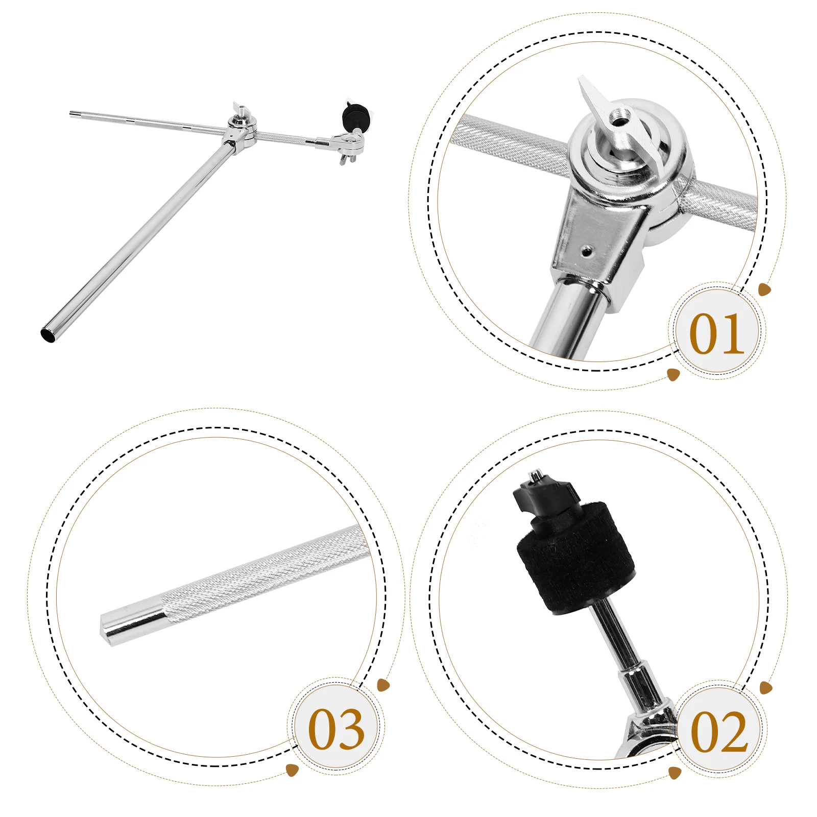 Water Cymbal Stand Arm Attachment Practice Mat Adjustable Clamp Silver Accessory
Water Cymbal Stand Arm Attachment Practice Mat Adjustable Clamp Silver Accessory