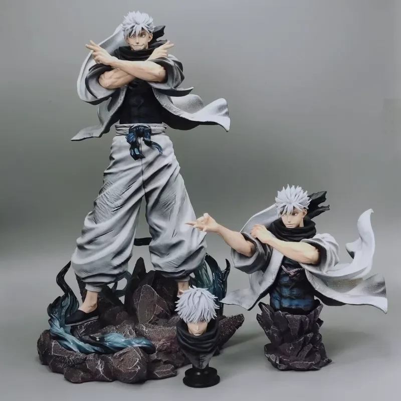 Anime Jujutsu Kaisen Satoru Gojo Three Head Sculpt Multiple Poses Collectible Figure Model Statue Desktop Decoration For Fans
Anime Jujutsu Kaisen Satoru Gojo Three Head Sculpt Multiple Poses Collectible Figure Model Statue Desktop Decoration For Fans