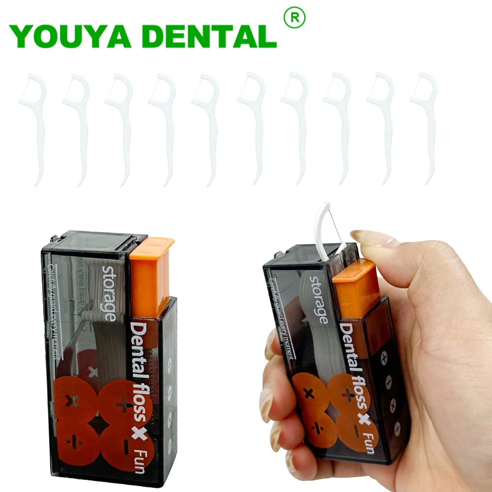 3 Box Dental Floss Dispenser Includes 30pcs Floss Portable Automatic Flosser Storage Box Toothpick Teeth Stick Oral Hygiene Care
3 Box Dental Floss Dispenser Includes 30pcs Floss Portable Automatic Flosser Storage Box Toothpick Teeth Stick Oral Hygiene Care