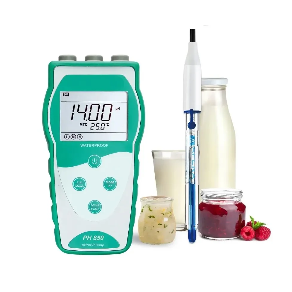 PH850-DP Portable pH Meter for Dairy Products (Milk, Cream, Yogurt) and Liquid Food with LabSen823
PH850-DP Portable pH Meter for Dairy Products (Milk, Cream, Yogurt) and Liquid Food with LabSen823