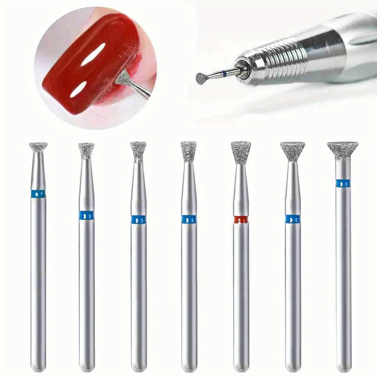 7Pcs/Set Cuticle Clean Nail Drill Bit Remove Overflow Glue Tool Nail Edge Treatment Diamond Grinding Machine Accessories
7Pcs/Set Cuticle Clean Nail Drill Bit Remove Overflow Glue Tool Nail Edge Treatment Diamond Grinding Machine Accessories